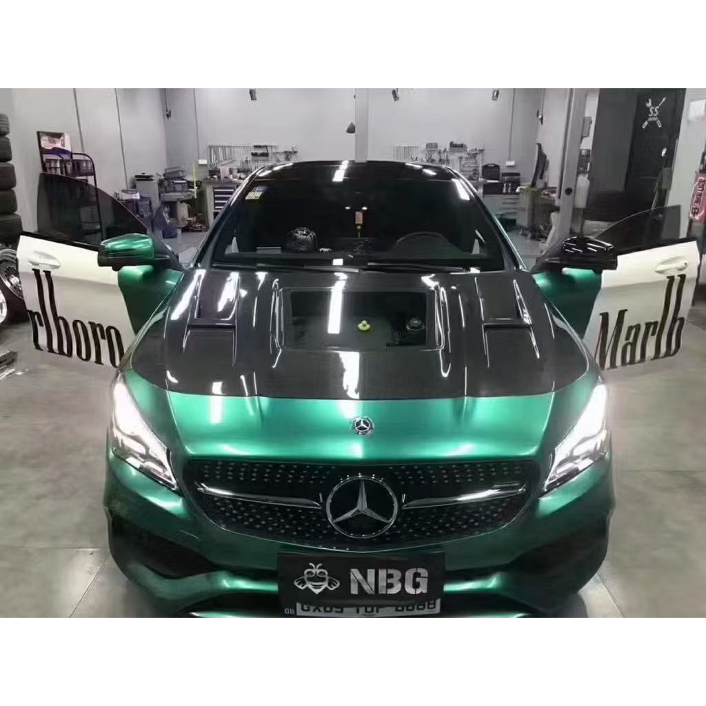 Mercedes benz w117 carbon fiber hood vt