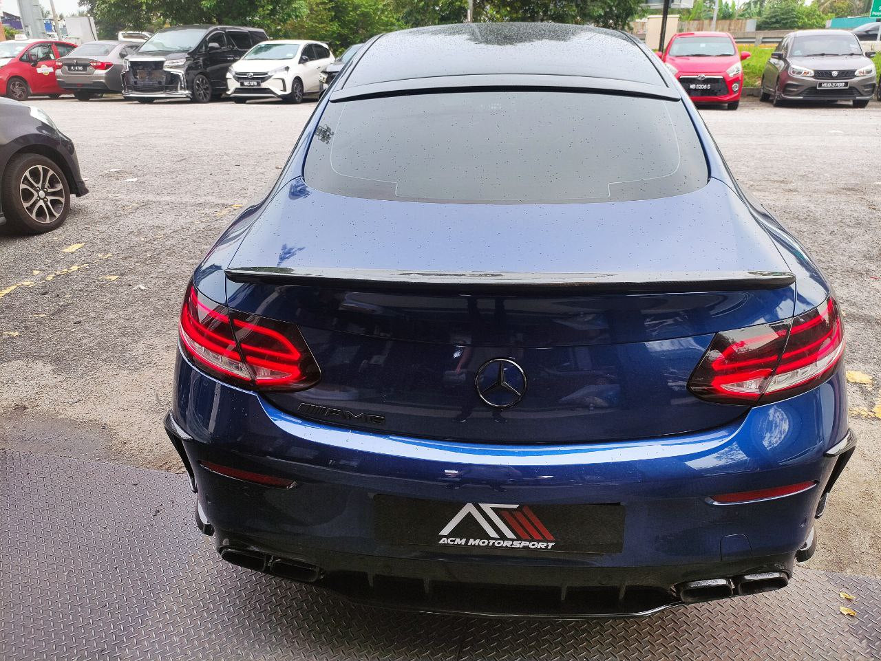 Mercedes benz w205 coupe roof spoiler