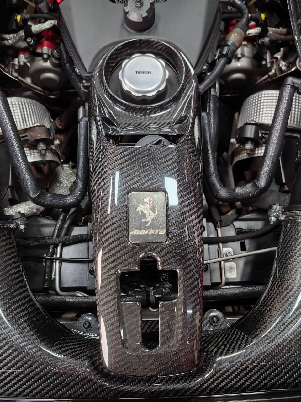 Ferrari 488 engine carbon parts