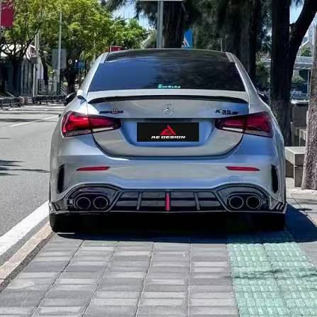 Mercedes benz w177 sedan ae design rear diffuser