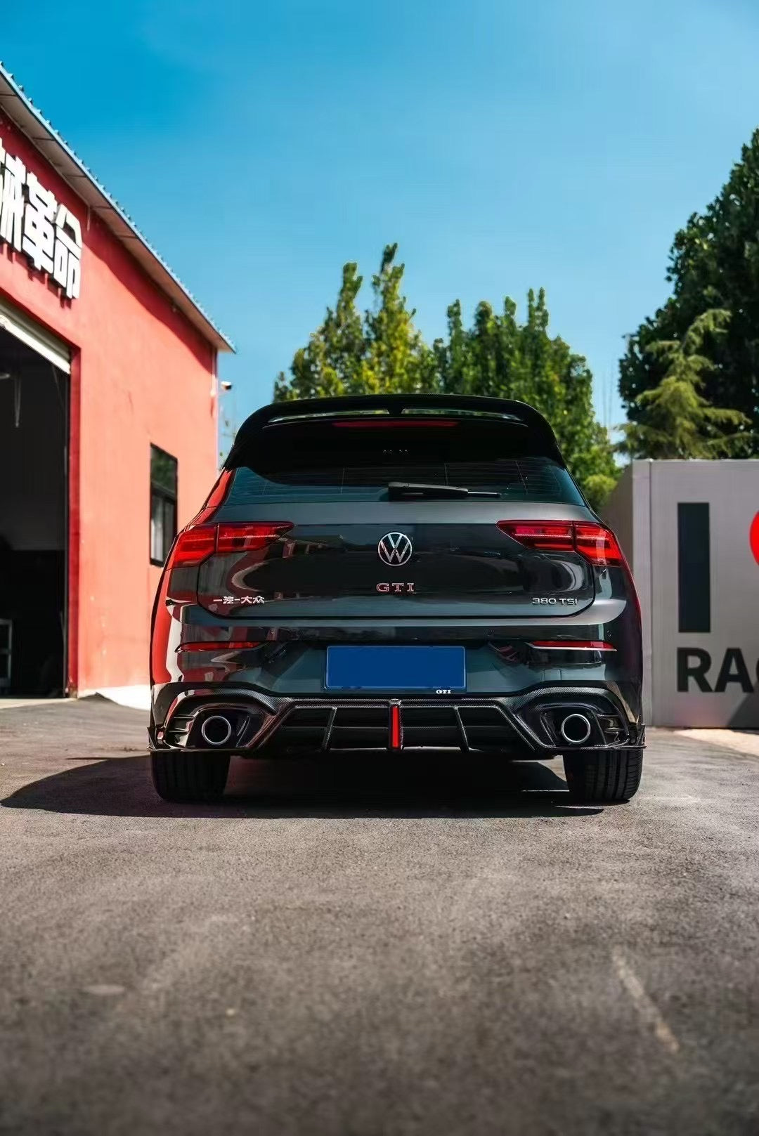 Volkswagen Golf mk8 GTi rear diffuser AE design ( Dry carbon )