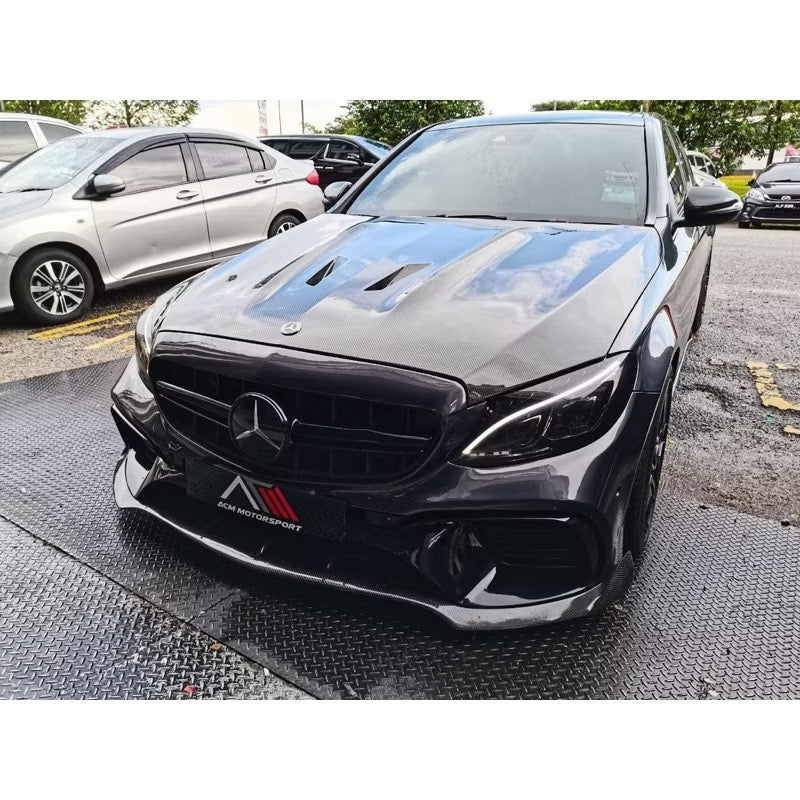 Mercedes benz w205 black edition hood