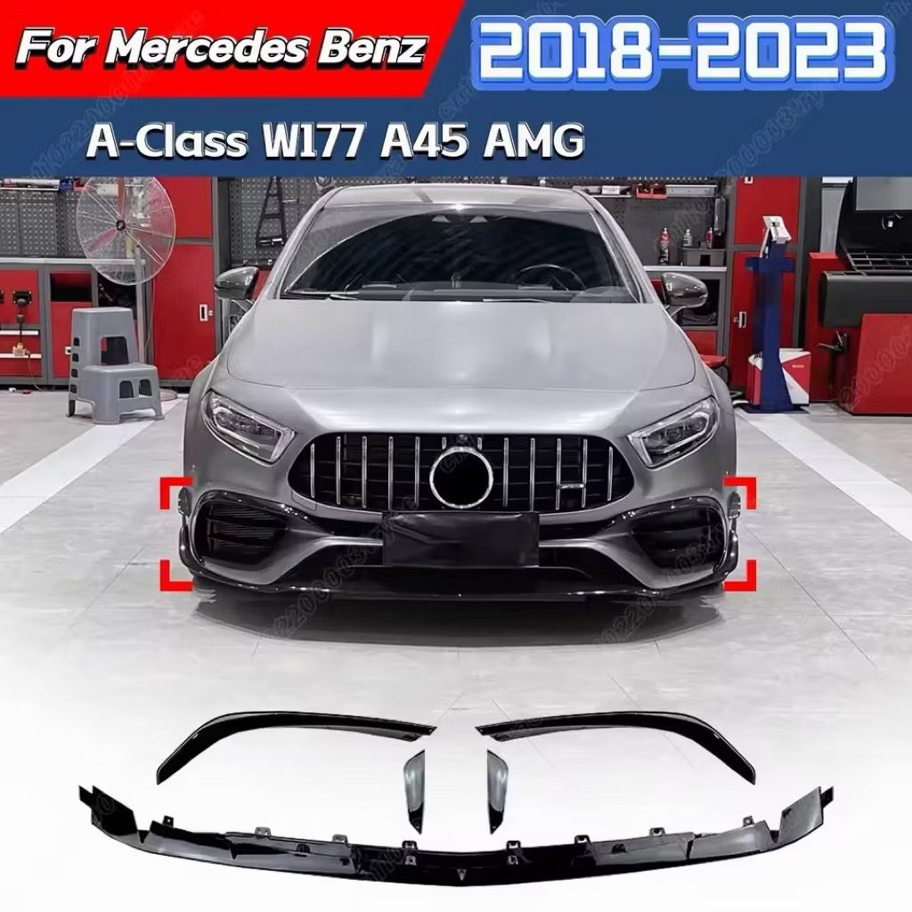 Mercedes benz w177 a45 carbon fiber canard set