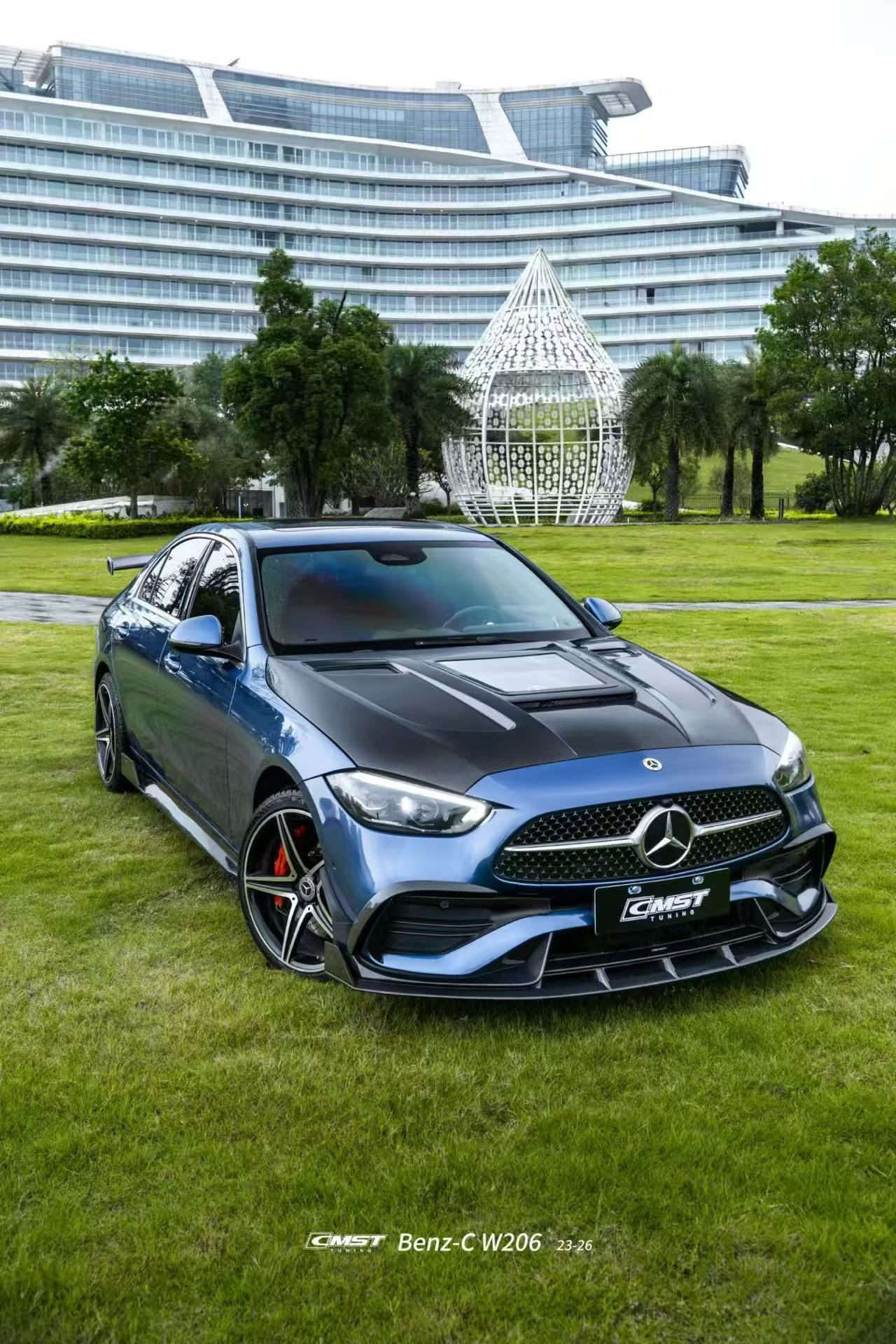 Mercedes benz w206 front hood v2