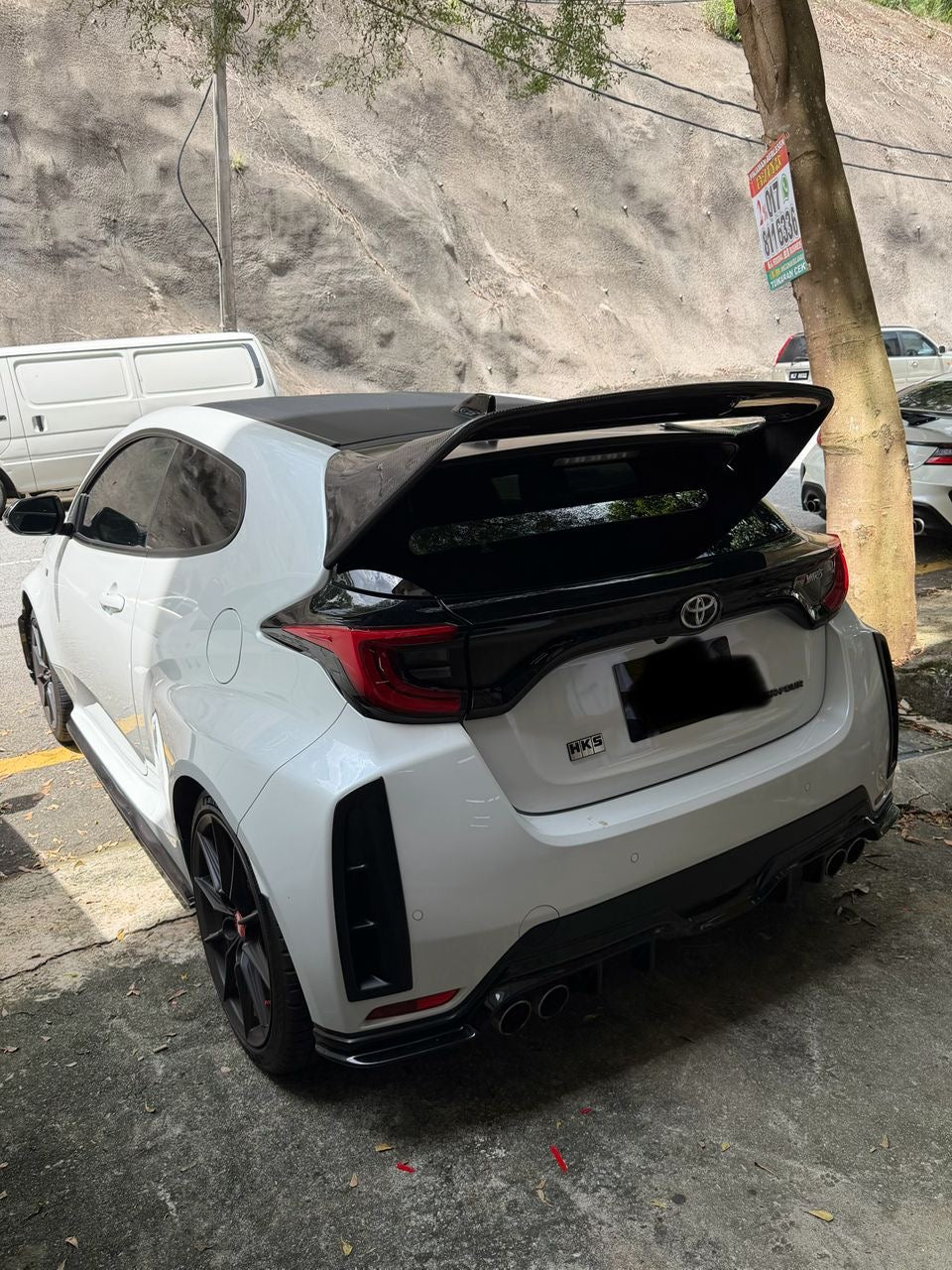 Toyota Gr yaris RS spoiler