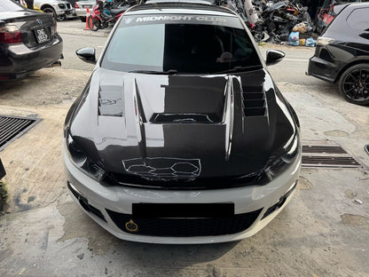 Volkswagen scirocco carbon fiber hood