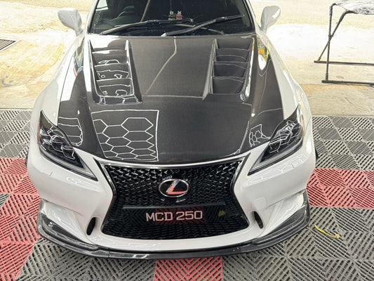 Lexus is250 Rx carbon fiber hood