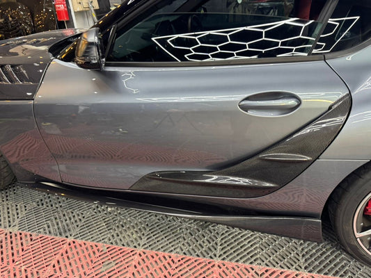 Toyota supra door trim carbon fiber
