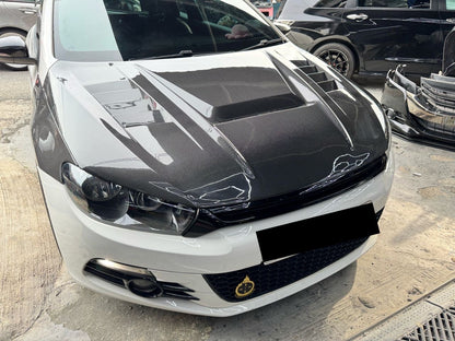 Volkswagen scirocco carbon fiber hood