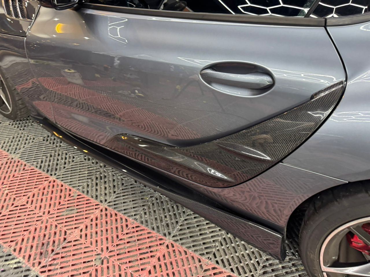 Toyota supra door trim carbon fiber