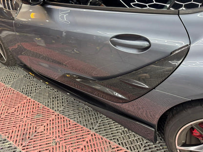 Toyota supra door trim carbon fiber