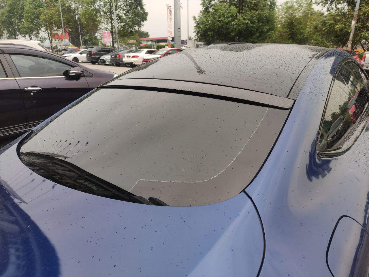 Mercedes benz w205 coupe roof spoiler