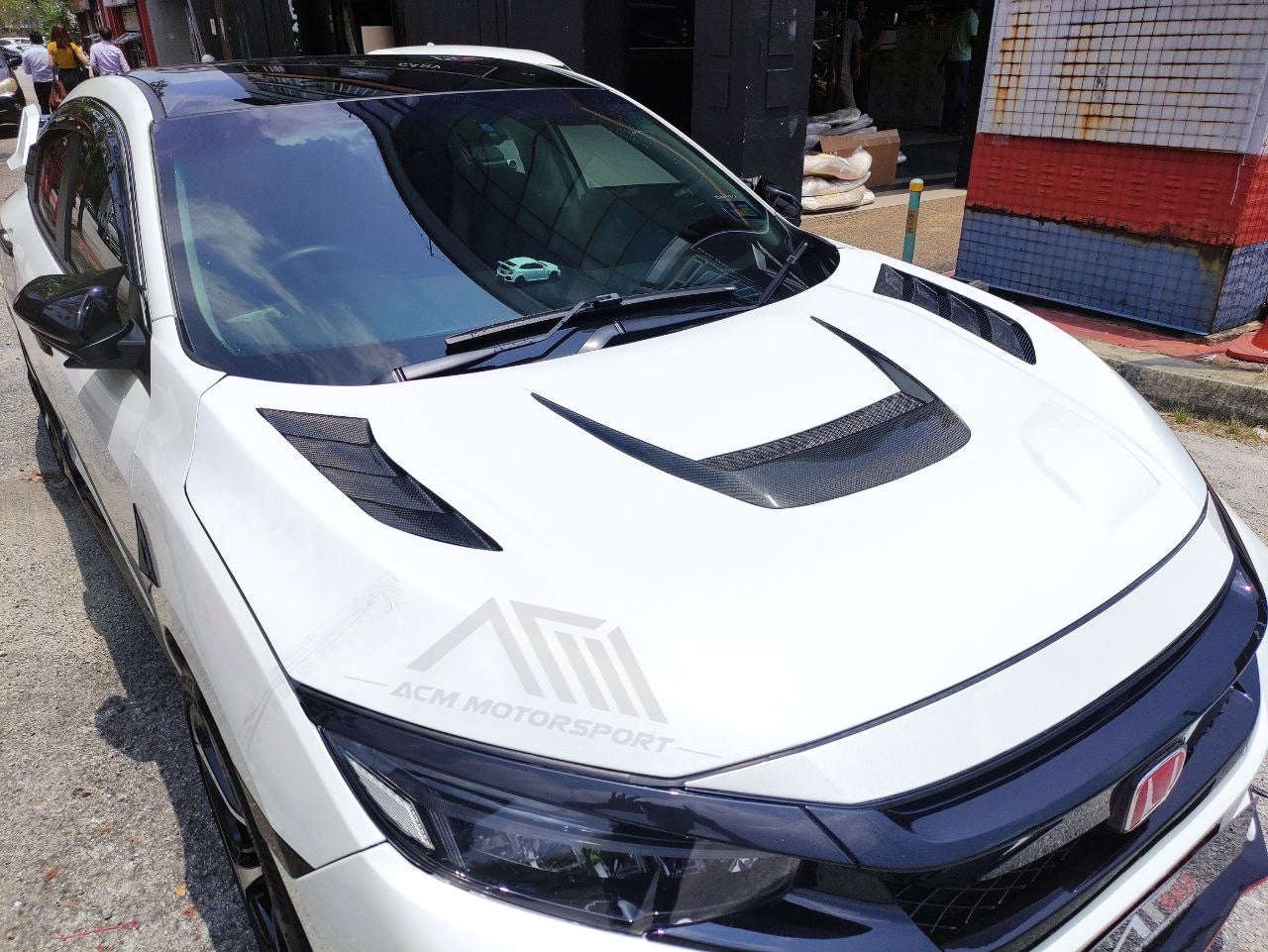 Honda civic fc half carbon