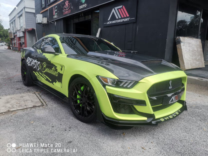 Ford mustang carbon hood V1