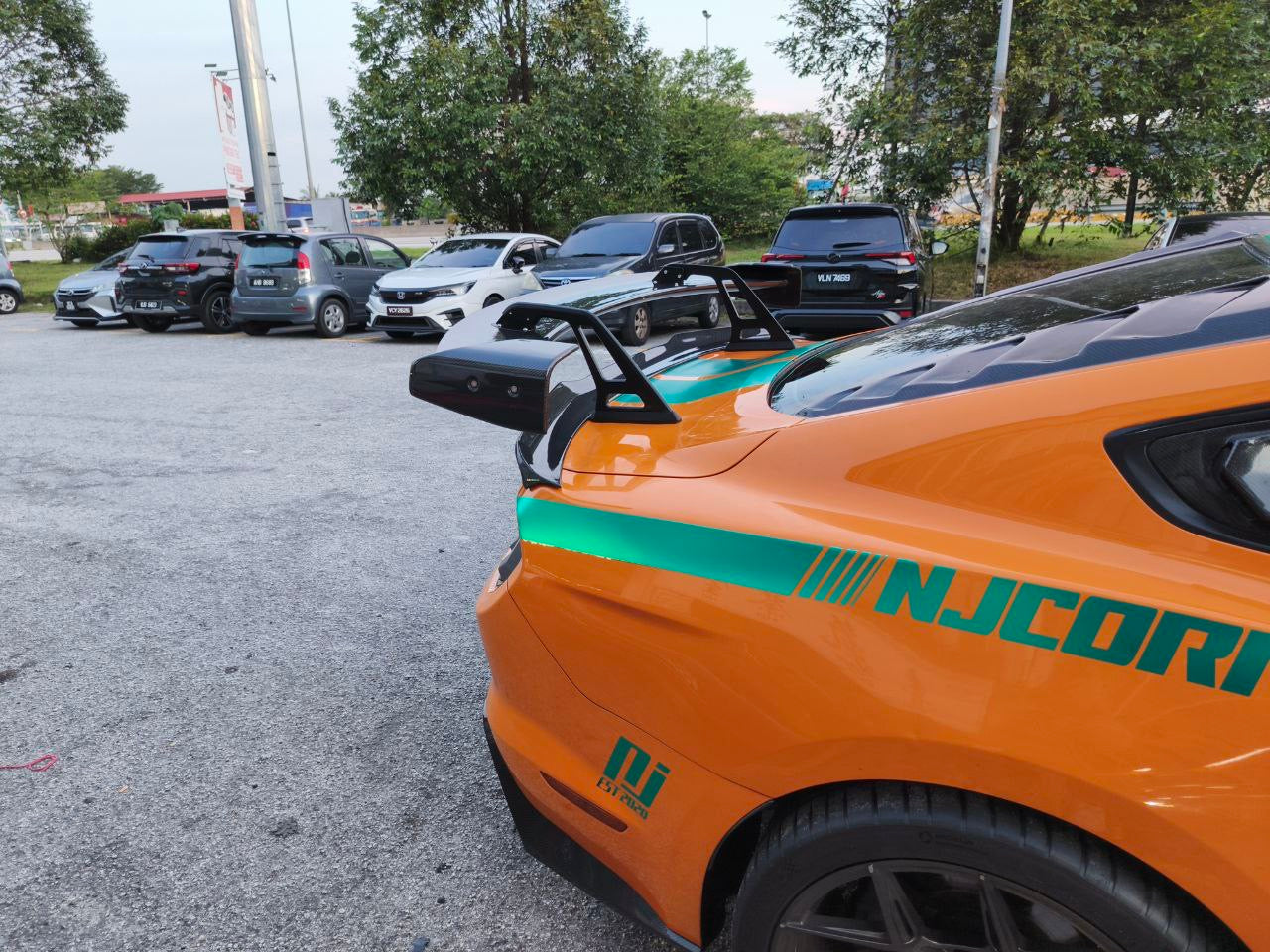 Mustang Adro Gt wing dry carbon