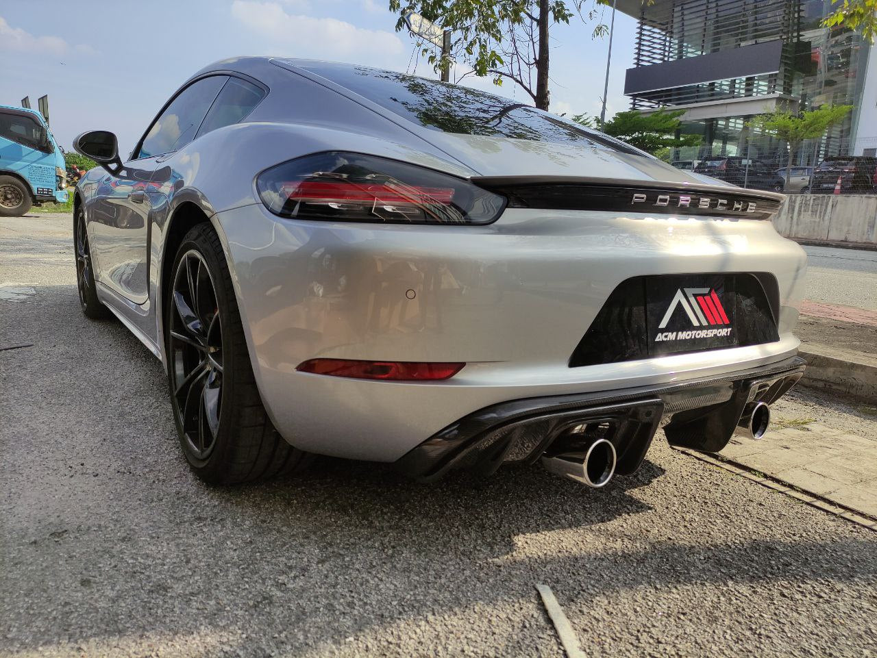 Porsche cayman boxter 718 gt4 rear diffuser