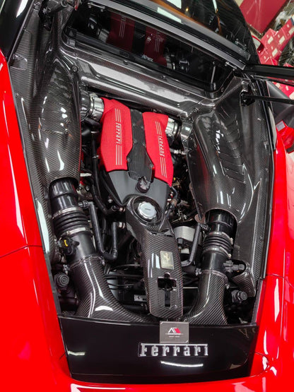 Ferrari 488 engine carbon parts