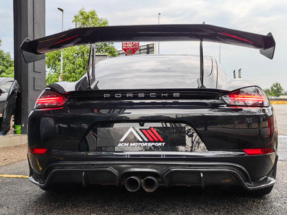 Porsche cayman boxter 718 rear diffuser