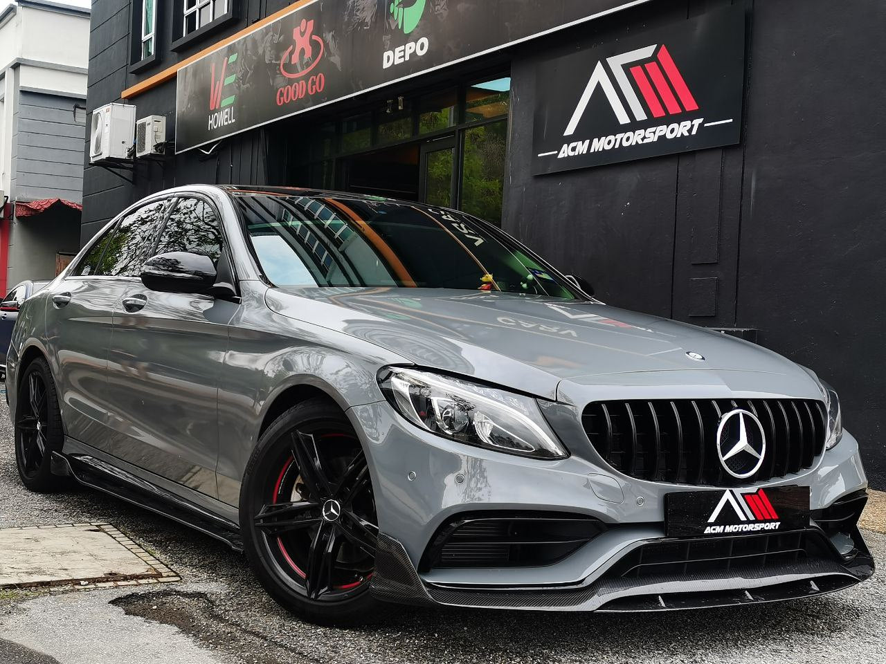 Mercedes benz w205 Br front lip for Goodgo c63