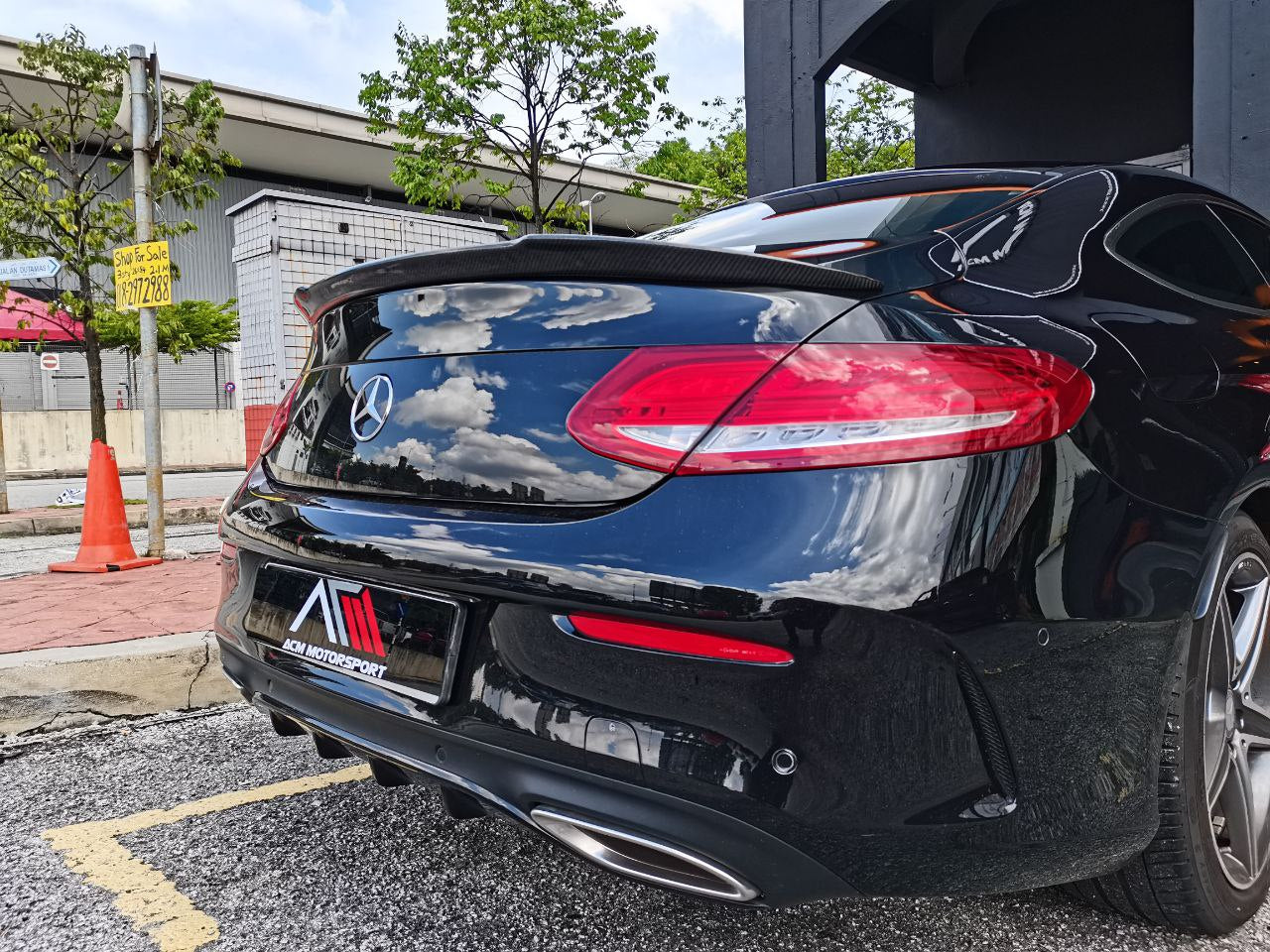 Mercedes benz w205 coupe spoiler FD design