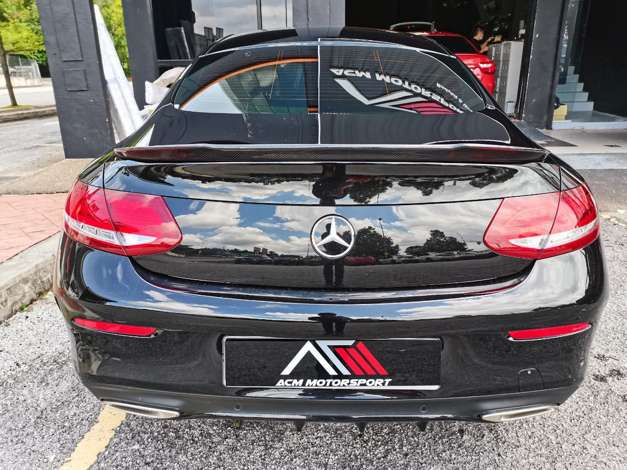 Mercedes benz w205 coupe spoiler FD design