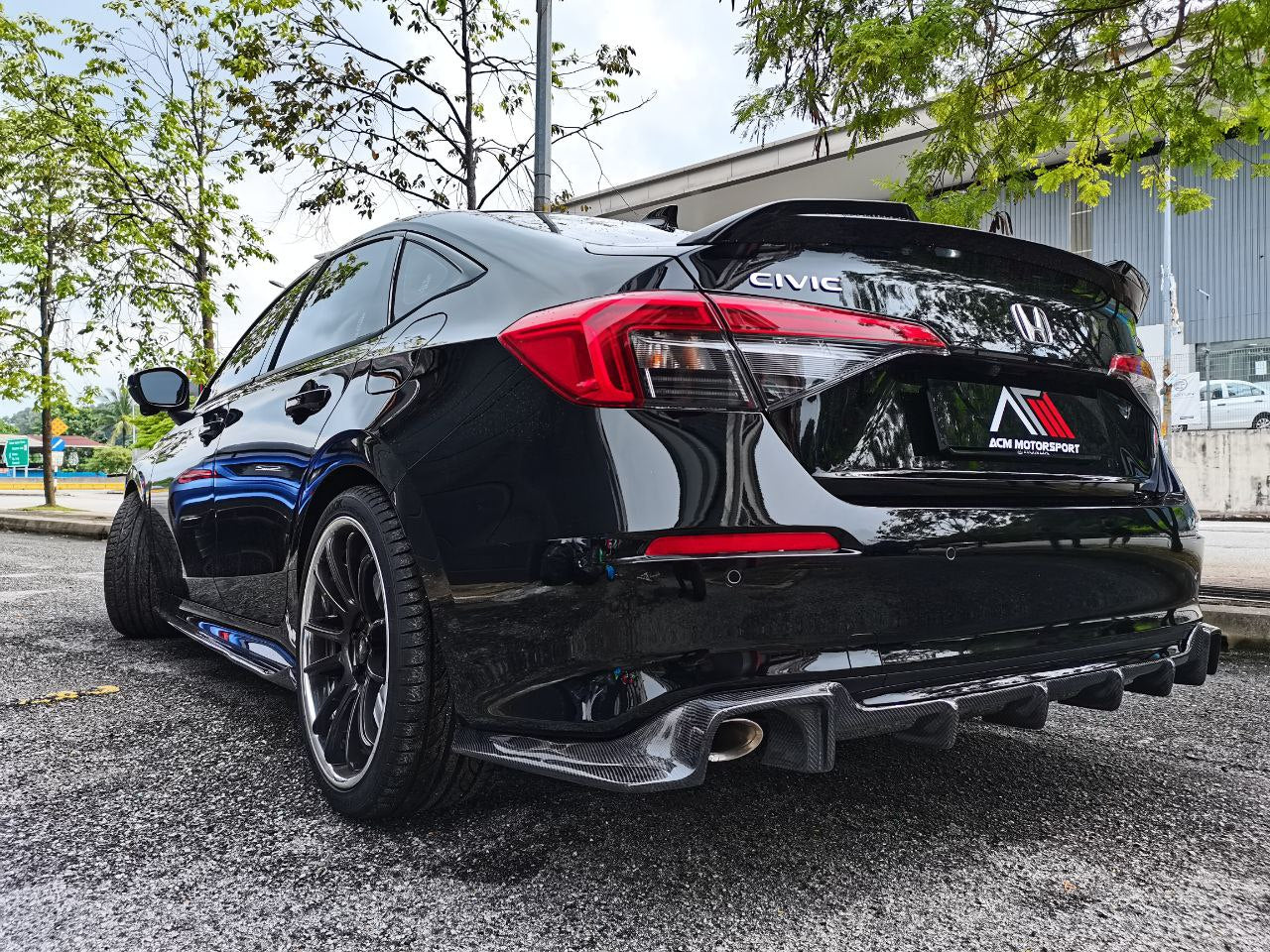 Honda civic fe thai rear diffuser