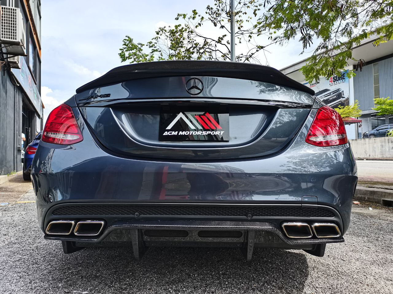 Mercedes benz w205 psm rear diffuser