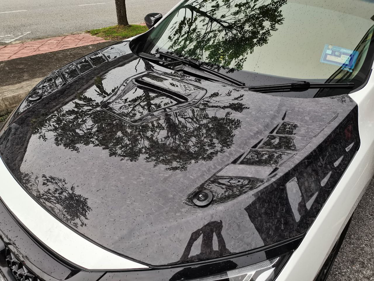 Honda civic fc mg hood forged carbon