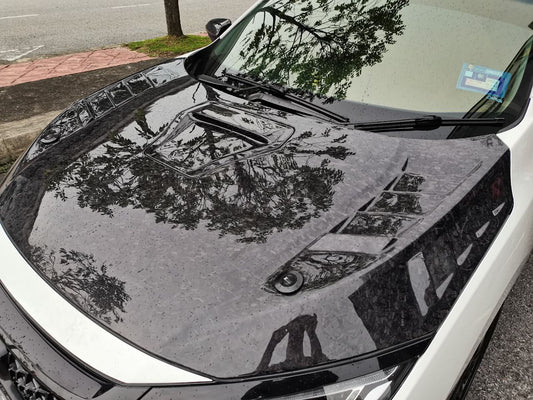 Honda civic fc mg hood forged carbon