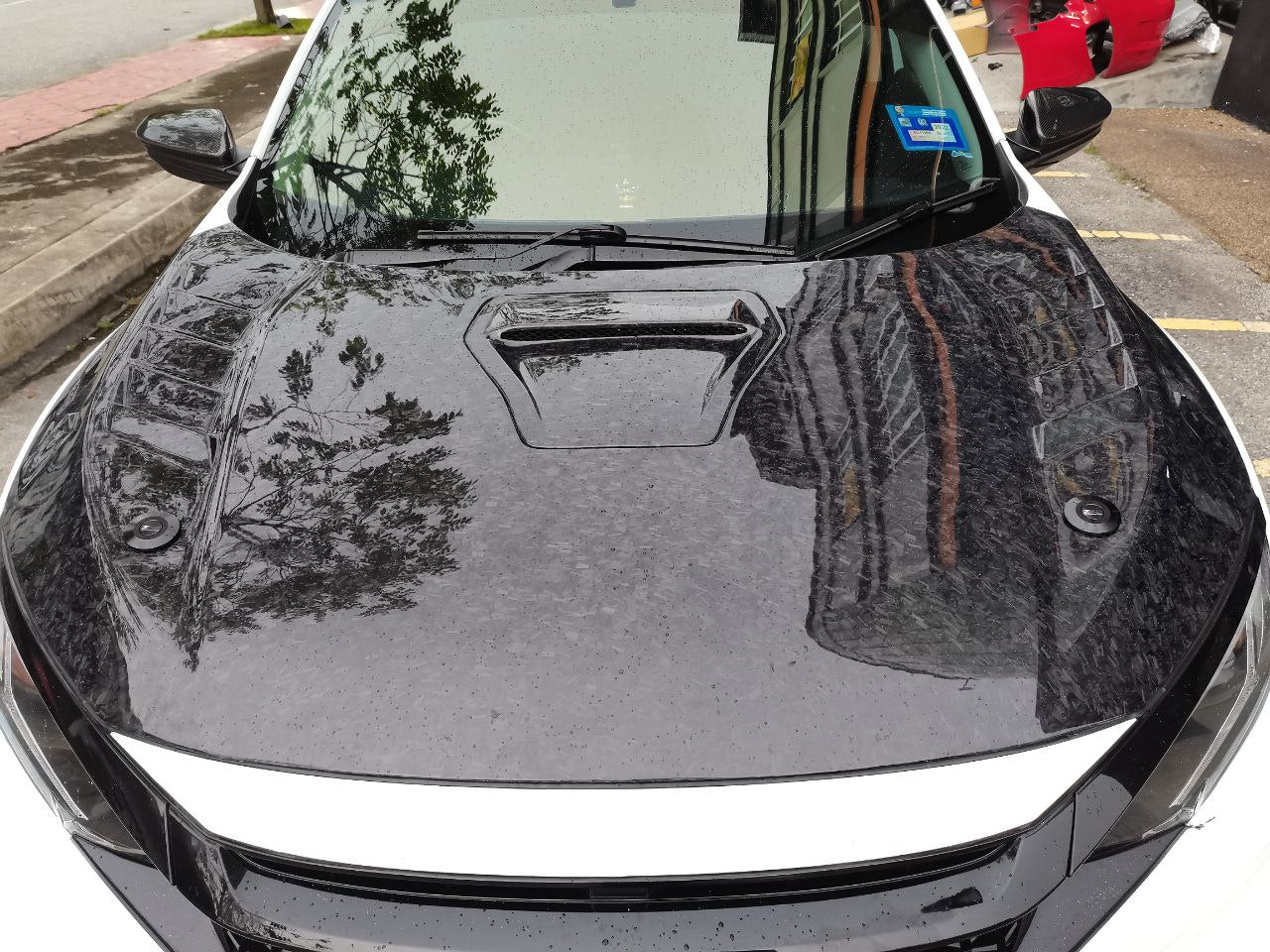 Honda civic fc mg hood forged carbon