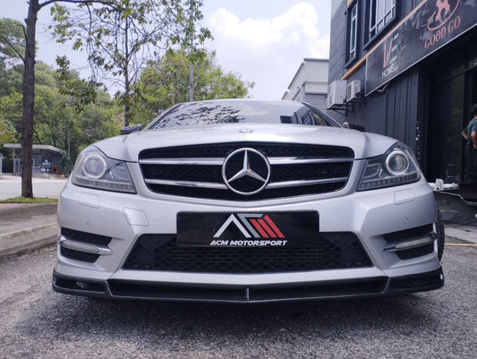 Mercedes benz w204 front lip for amg bumper