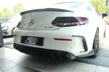 Mercedes benz w205 coupe amg rear bumper canard