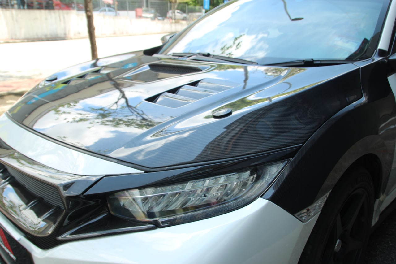 Honda civic fc seibon hood