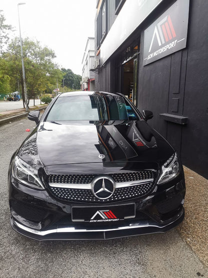 Mercedes benz W205 front lip for amg bumper