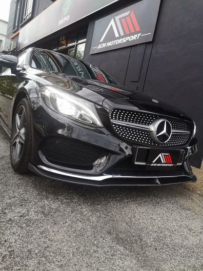 Mercedes benz W205 front lip for amg bumper