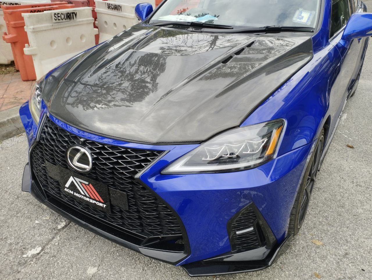 lexus is250 carbon fiber hood