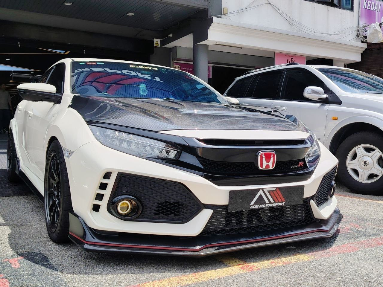 Honda civic fk8 vrs front lip carbon fiber