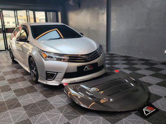 Toyota altis carbon fiber hood
