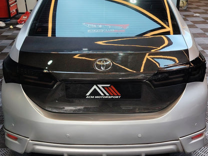 Toyota altis 2014 carbon fiber trunk