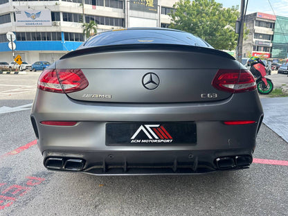 Mercedes benz w205 coupe rear diffuser