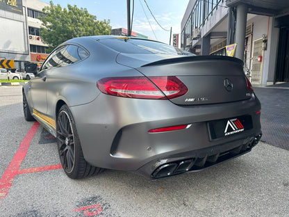 Mercedes benz w205 coupe rear diffuser