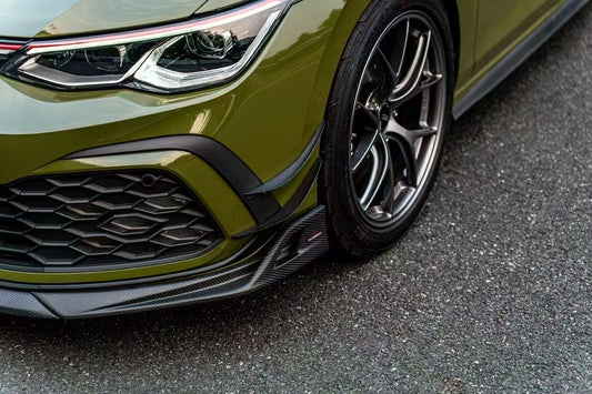 Volkswagen golf gti mk8 front canard ( Dry carbon )