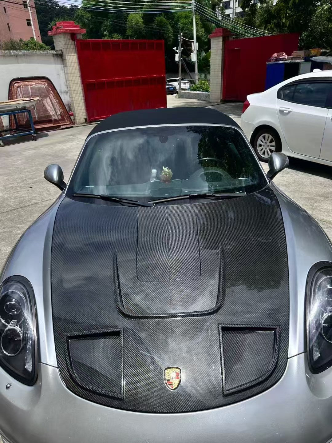 Porsche 718 hood Cs Dry carbon