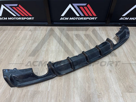 Bmw F30 rear diffuser peformance single quad