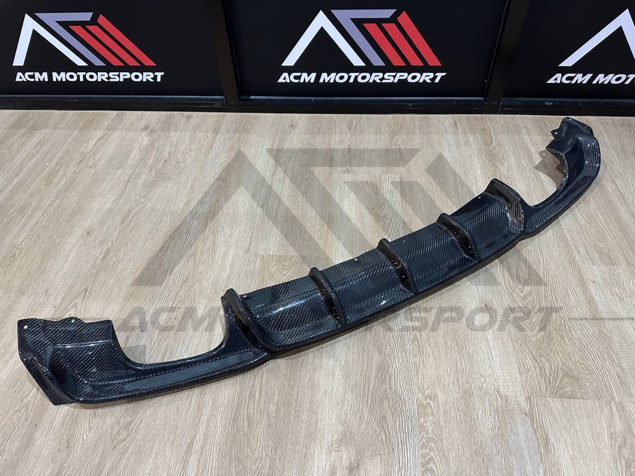 Bmw F30 peformance rear diffuser double quad