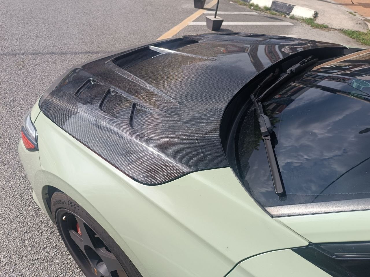 Honda civic fe vrs carbon hood v2