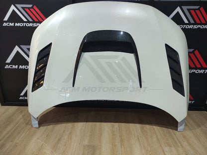 Honda civic FE half carbon hood