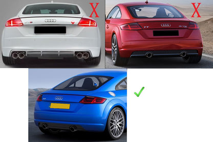 Audi tt mk3 rear diffuser carbon