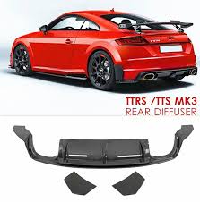Audi tt mk3 rear diffuser carbon