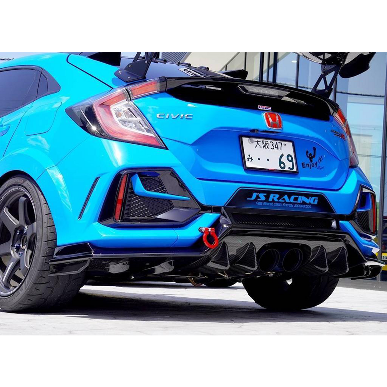 Honda civic FK8 js rear diffuser